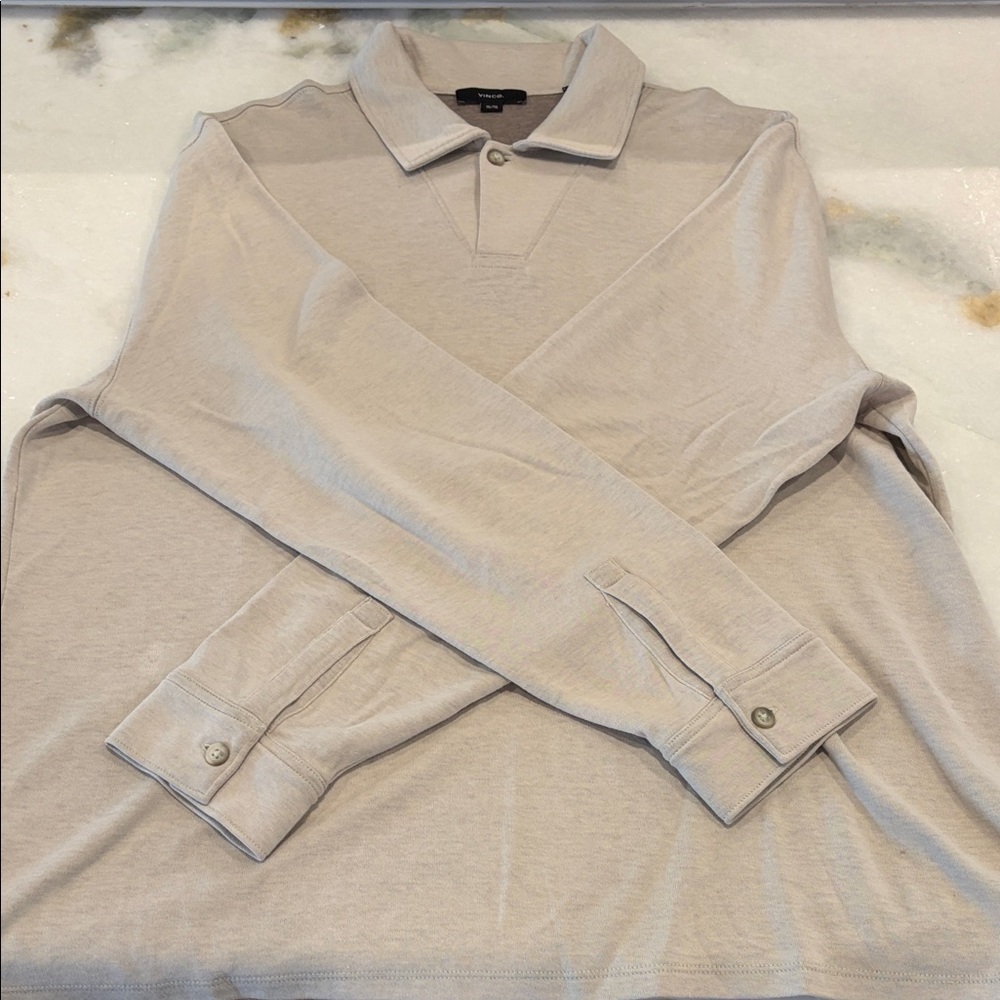 Vince Beige Polo Shirt